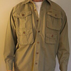 National Geographic Society 100% Organic Cotton Green Lightweight Utility Jacket